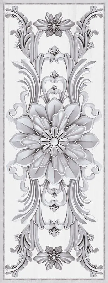 Декор Intercerama Ivory серый (Д142071), Фото