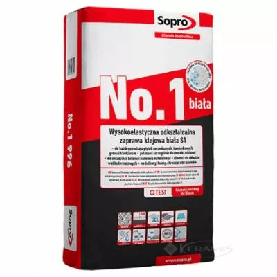 Клей для плитки Sopro NO.1 996 22.5 кг, Фото