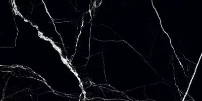 Плитка Raviraj Marquina Nero 60x120 high gloss, Фото