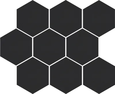 Мозаика Cerrad CAMBIA BLACK LAPPATO MOSAIC HEKSAGON 36729, Фото