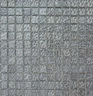 Мозаика Grand Kerama Моно рельеф платина 940, Фото