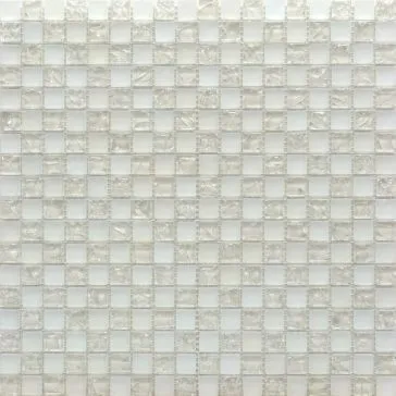 Мозаика Grand Kerama шахматка белый матовый-белый колотый 538, Фото