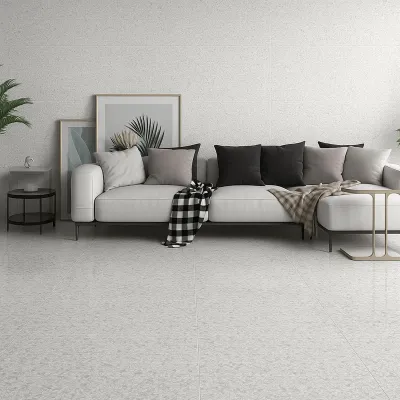 Плитка CERAMICA DESEO Alva ALVA terrazzo light grayAAG980 120x60, Фото