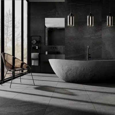 Плитка CERAMICA DESEO Mora Mora Antracite Rect 60x60, Фото