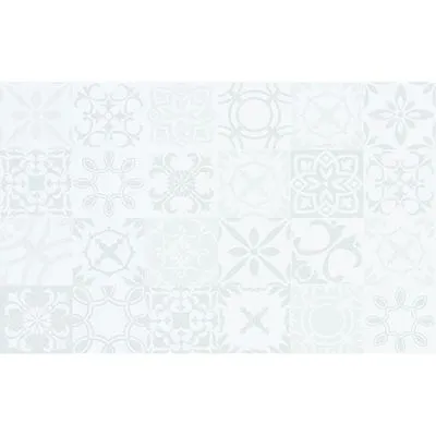 Плитка Cersanit Sansa White Pattern Glossy 25x40, Фото