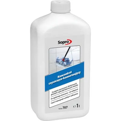 Засіб для очищення керамічної плитки, клінкеру, бетону Sopro WP 707 1л, Фото