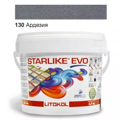 Затирка епоксидна для швів Litokol STARLIKE EVO 2,5 кг 130, Фото