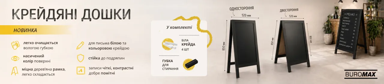 Новинки дощок для кафе
