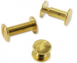 Болти для палітурки металеві 5.5 мм золото 100 шт LH-551001