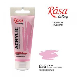 Акрил для декора ROSA Gallery, 656, розовая светлая, 60мл, 3241656