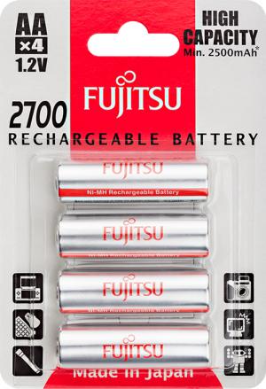 Аккумуляторы 2700 мА*ч FUJITSU AA LR6 (4шт) High Capacity 0157180