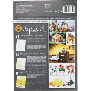 Альбом для акварелі, 20 листів, А4, 320 г/м2 з ескізами KOH-I-NOOR 992015 - Фото 1