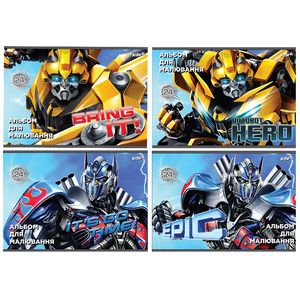 Альбом для малювання 24 аркуша Transformers Kite TF17-242