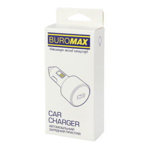 Автомобільний зарядний пристрій Buromax USB A+С 38 W білий BM.0634
