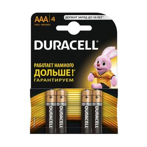 Батарейки DURAСELL Basic AAA алкалінові 1.5 V LR03 4 шт Бельгія 0157262