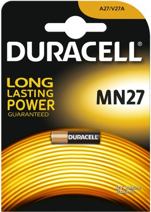 Батарейки DURAСELL міні алкалінові (лужні) 12V MN27 (1шт) Бельгія 0157345