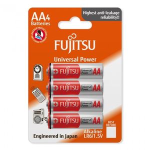 Батарейки FUJITSU щелочные Alkaline Universal Power AA LR6 4шт 0157055