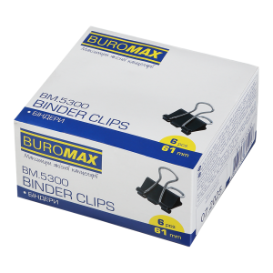 Биндеры 61 мм 6 шт Buromax BM.5300