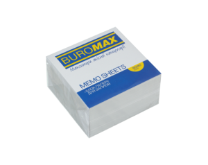 Блок белой бумаги для заметок 90х90 несклеенный Buromax BM.2215