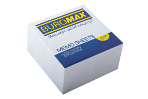 Блок белой бумаги для заметок 90х90 склеенный BM.2214 Buromax