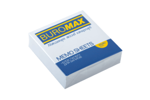 Блок бумаги для заметок белый 80х80х20 мм несклеенный Buromax BM.2207