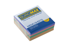 Блок бумаги для заметок Декор 80х80 склеенный BM.2272 Buromax
