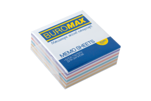 Блок бумаги для заметок Радуга 80х80 несклеенный BM.2233 Buromax