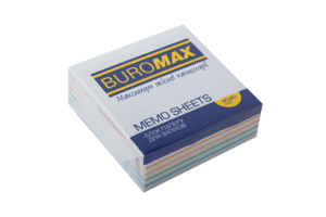 Блок бумаги для заметок Радуга 80х80 склеенный BM.2232 Buromax
