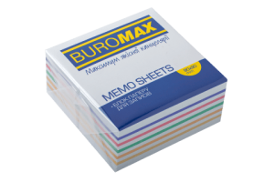 Блок бумаги для заметок Радуга 90х90 склеенный BM.2244 Buromax