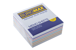 Блок паперу для нотаток Веселка 90х90 несклеенный BM.2245 Buromax