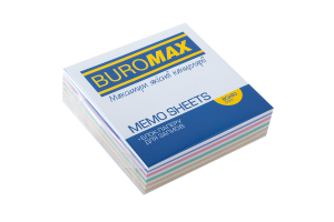 Блок бумаги для заметок Зебра 90х90 склеенный BM.2264 Buromax