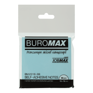 Блок бумаги для записей 76х76 мм ассорти Buromax BM.2316-99