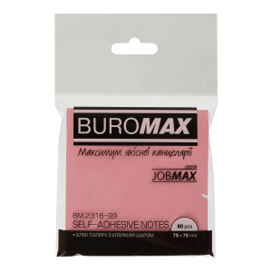 Блок бумаги для записей 76х76 мм ассорти Buromax BM.2316-99