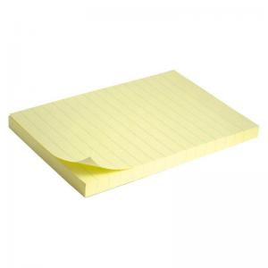 Блок бумаги с липким слоем 100x150 мм 100 л Delta D3330 желтый - Фото 2