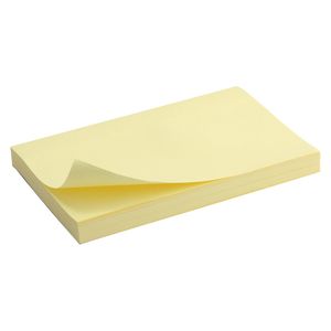 Блок бумаги с липким слоем 75x125 мм 100 л Delta D3316-01 желтый