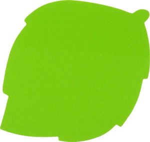 Блок бумаги с липким слоем фигура листик цвет неон зеленый 50 листов 21180 HOPAX