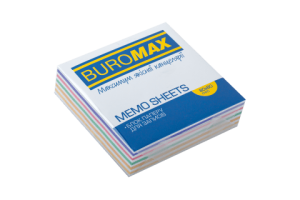 Блок бумаги для заметок проклеенный Радуга Buromax BM.2254