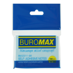Блок бумаги для заметок 51х76 мм BM.2311-99 Buromax ассорти
