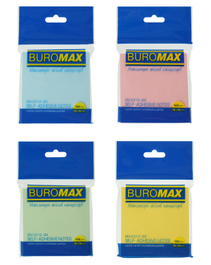 Блок бумаги для заметок 76х76 мм BM.2312-99 Buromax ассорти