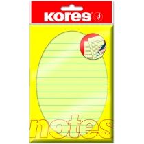 Блок паперу для нотаток 150х100 мм світло-жовтий в лінію 100 аркушів, Kores K46510