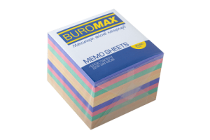 Блок бумаги для заметок Декор 90х90 несклеенный BM.2289 Buromax