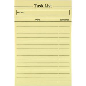 Блок паперу з липким шаром Task list, 100x150 мм, 100 аркушів, 75 г/м2, AXENT 2480-01-A - Фото 1
