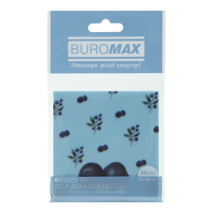 Блок пластиковый для заметок Buromax с клейким слоем ARABESKI 50x75мм 50 л BM.2325-31