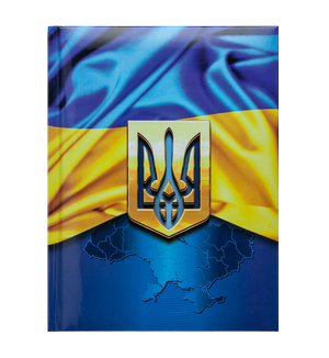 Блокнот А-5 UKRAINE 80 аркушів клітинка тв обл глянц лам з поролоном Buromax BM.24582101