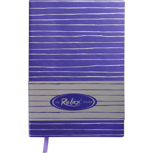 Блокнот деловой RELAX А5, 96 листов, линия, обложка искусственная кожа Buromax BM.295201