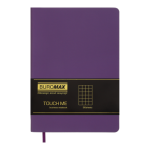 Блокнот деловой А5 TOUCH ME L2U 96 листов в клетку искусственная кожа Buromax BM.295102