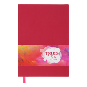 Блокнот деловой А5 TOUCH ME L2U 96 листов в клетку искусственная кожа Buromax BM.295102