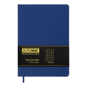 Блокнот деловой А5 TOUCH ME L2U 96 листов в клетку искусственная кожа Buromax BM.295102