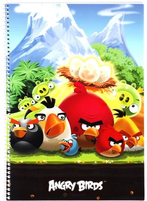 Блокнот на спирали А4 Angry Birds Cool For School AB03277