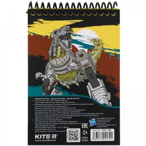 Блокнот Kite Transformers на пластиковій спіралі 48 аркушів А6 TF21-196 - Фото 3